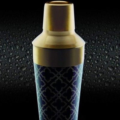 Barcraft Metal Cocktail Shaker, 650ml (22 Fl Oz) - Brass